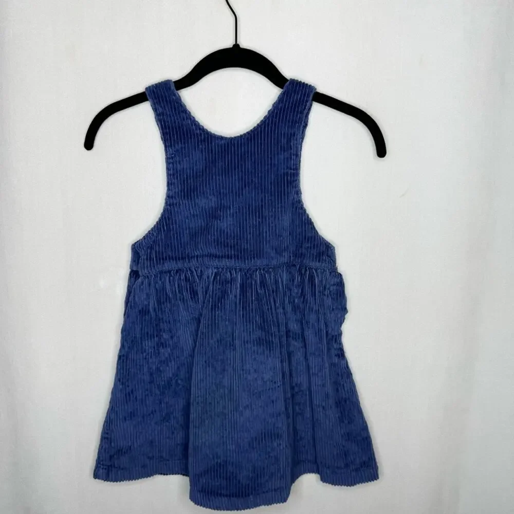 CARTER'S / vintage dark blue corduroy sleeveless tank dress / 4T